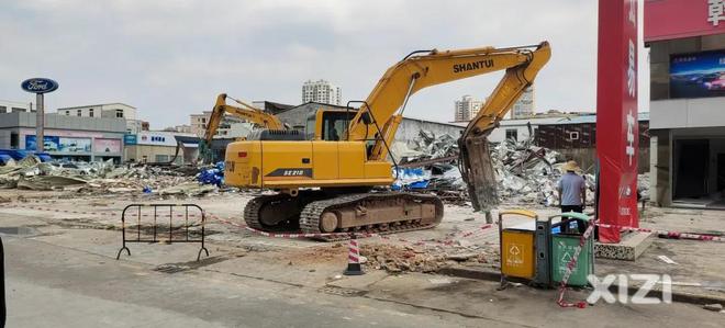 惠州河南岸汽車大市場拆除，未來將建設公園與停車場